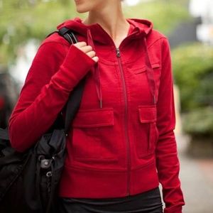 Lululemon Carry And Go Hoodie - Cranberry Size 8